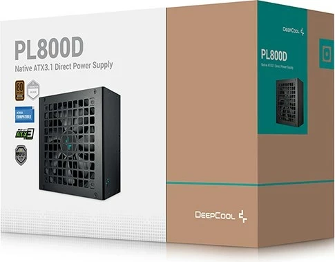 Napajalnik DeepCool PL800D, 800 W, ATX, črn