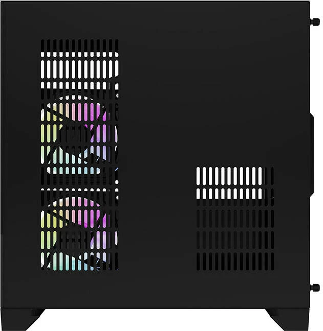 Računalniško ohišje z 5 ARGB ventilatorji, Mini Tower, Darkflash FT350, črno