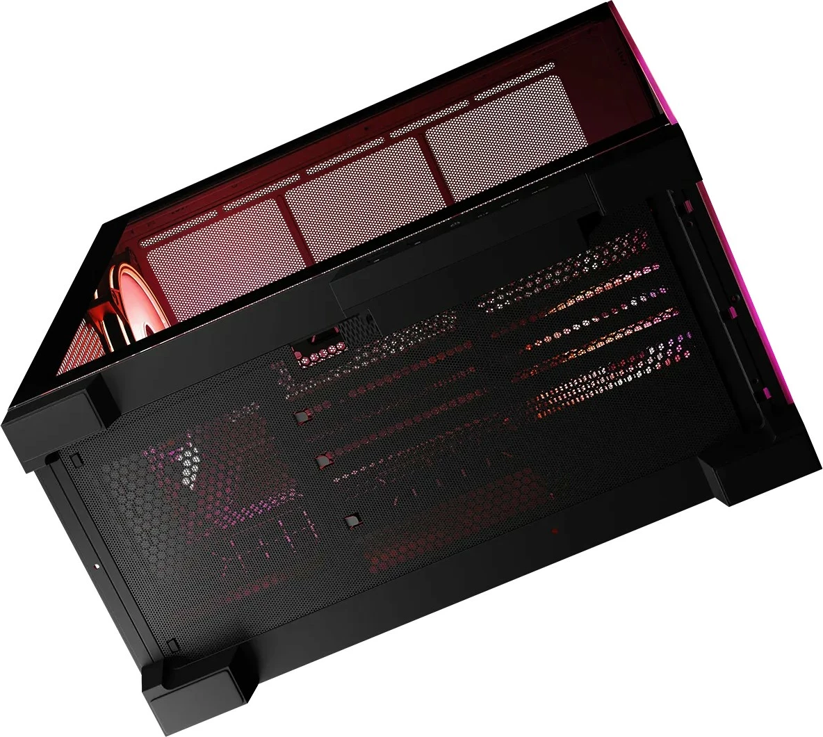 Računalniško ohišje MODECOM Volcano Space ARGB, Midi Tower, kaljeno steklo, črno