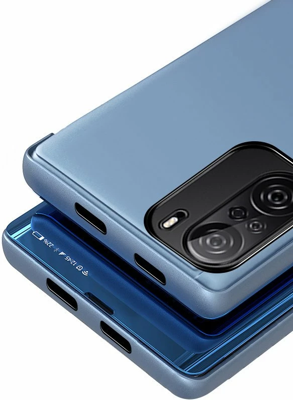 Zaščitni ovitek Clear View Hurtel za Xiaomi Redmi K40 Pro+/K40 Pro/K40/Poco F3, rožnat