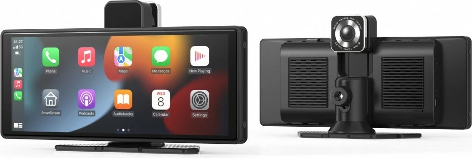 Multimedijski zaslon za avto 9,3" HD IPS, sprednja kamera, črn, Maxcom MC01 Vibe