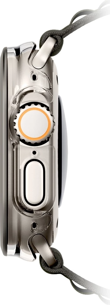 Zaščita z ojačanim steklom za Apple Watch Ultra 49mm UNIQ Voute, srebrna