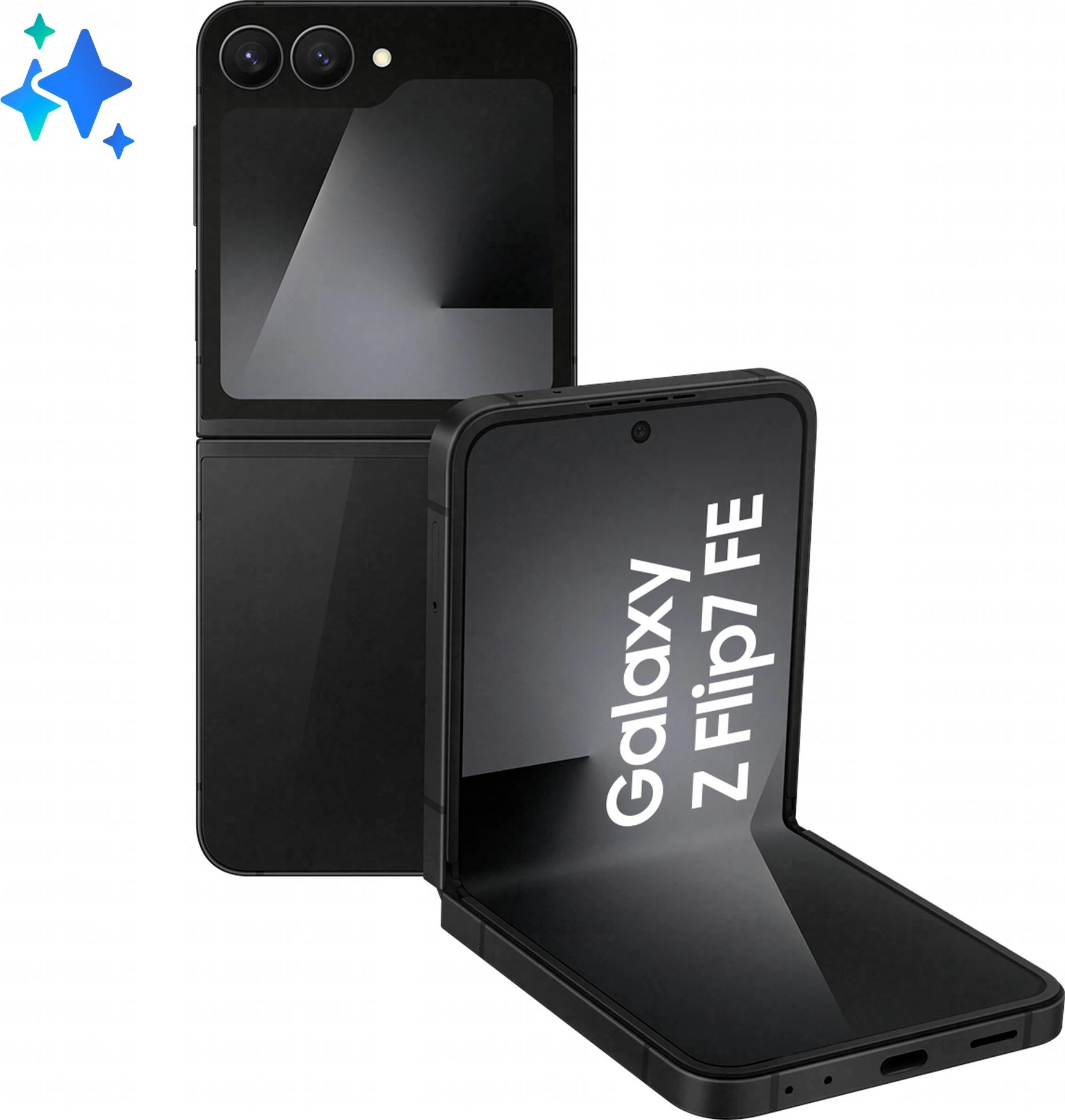 Zložljiv pametni telefon Samsung Galaxy Z Flip7 FE 5G, 8 GB RAM, 128 GB, črn