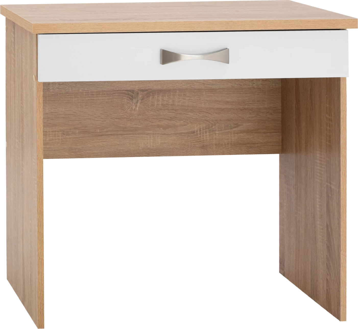 Toaletna miza FH313.06 z 1 predalom v sonoma-beli barvi 80x40x76 cm