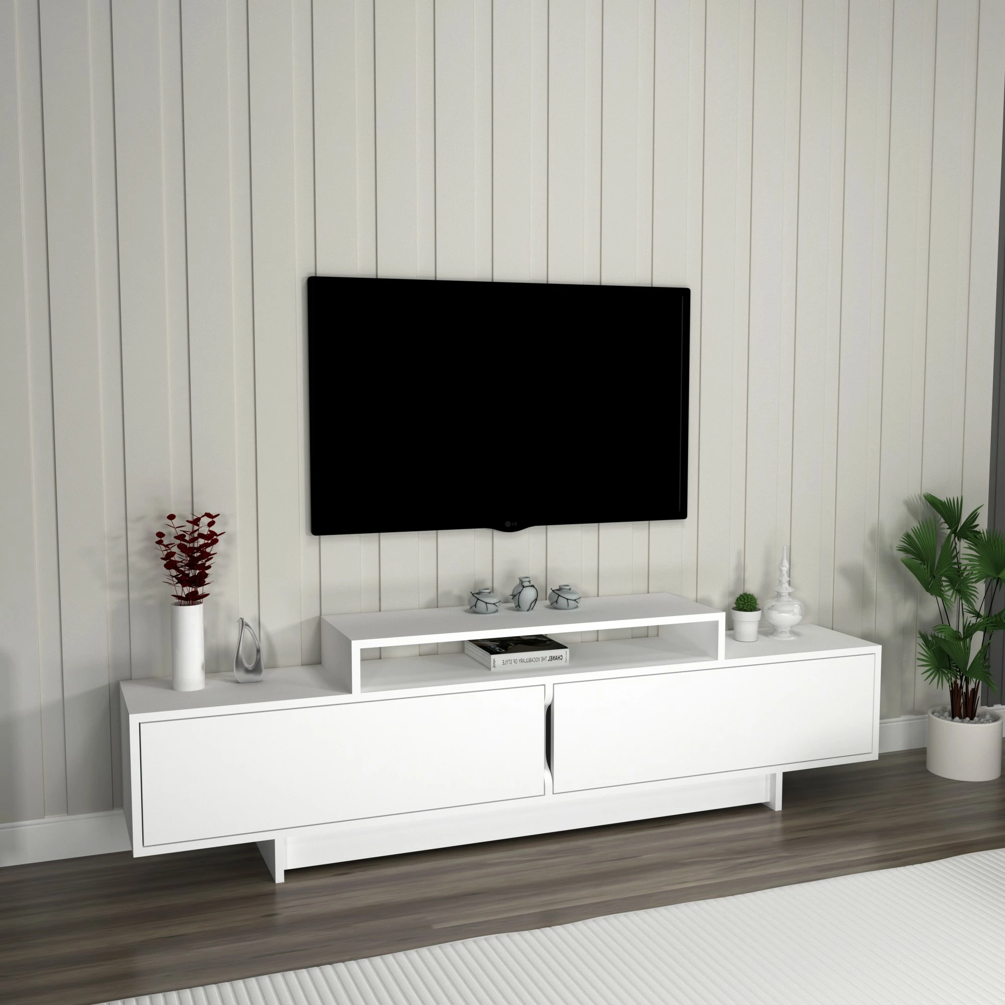 Komoda za TV Grasyas Hanah Home, bela