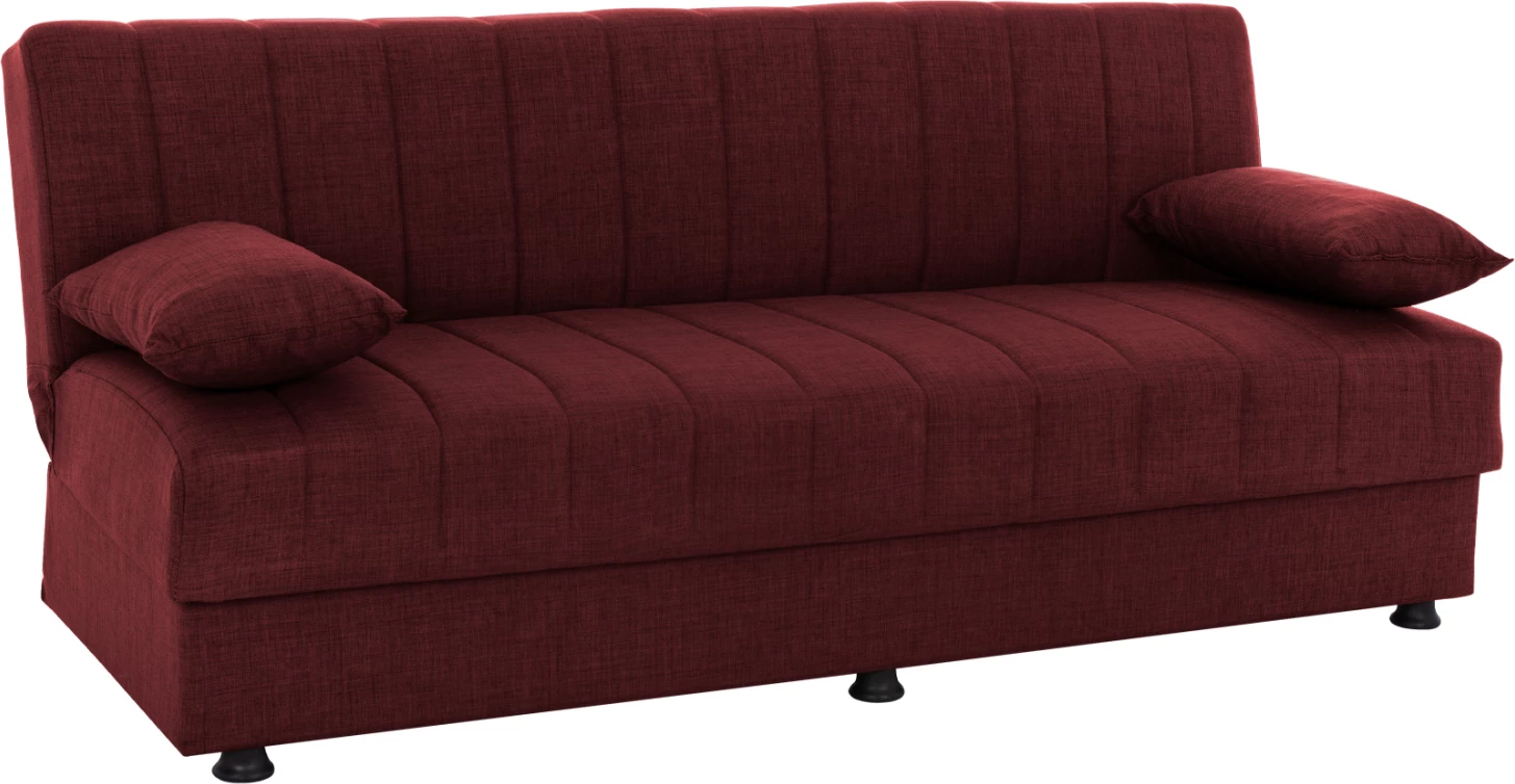 ANDRI FH3239.06, kavč-postelja, 3-sedežna, rdeča tkanina