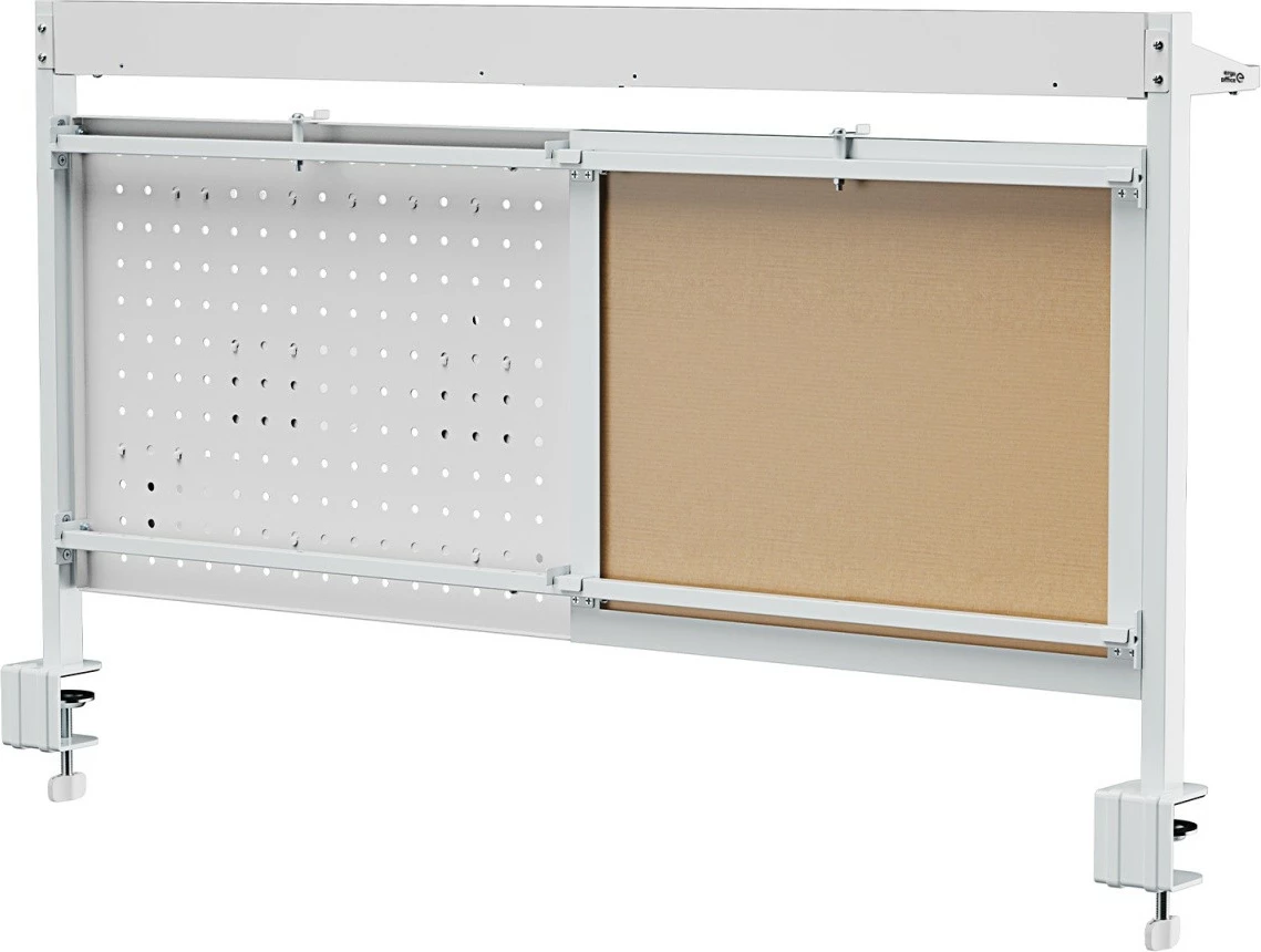 Razdelilec mize z magnetno in perforirano ploščo Ergo Office ER-301W, bel