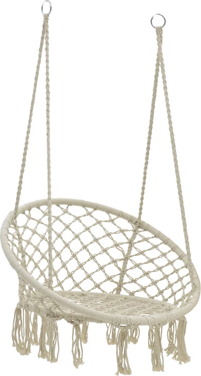 Viseči stol z vrvjo, bež, Eventful 82x82x133 cm