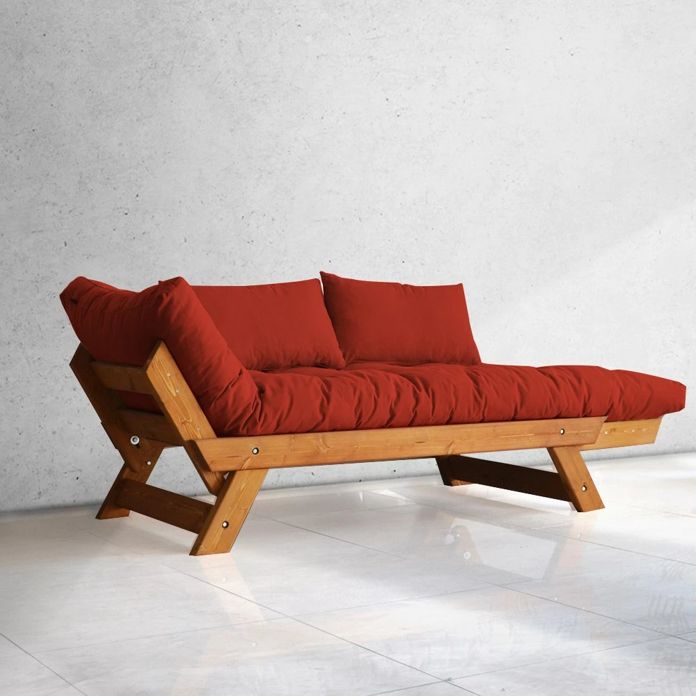 Vrtni dvosed, Skye Decor CPT8102-210, teak in rdeča