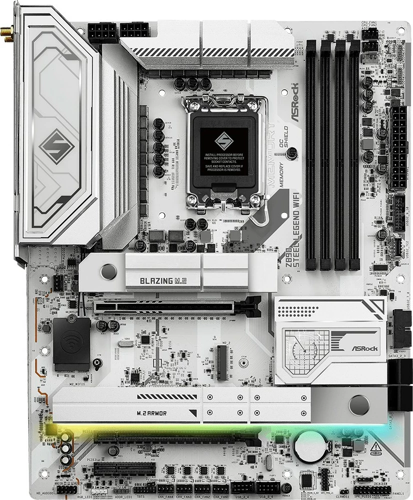 Plošča ASRock Z890 Steel Legend WiFi, Intel, LGA 1851, DDR5, 256 GB