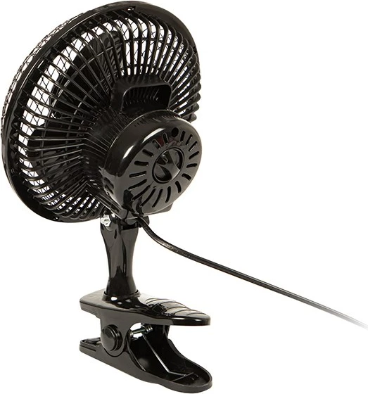 Prenosni namizni ventilator z objemko, BLOW 44-023#, 15 cm, 25 W, črn