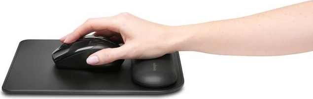 Podloga za miško z oporo za zapestje Kensington ErgoSoft, K52888EU, črna