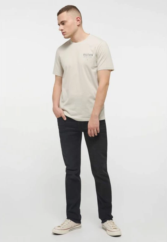 Majica za moške Mustang Alex C Print M T-shirt 1013523 2081, krem