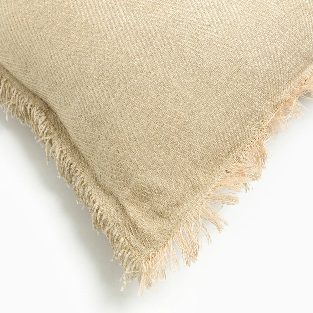 Dekorativni vzglavnik, poliester, bež, 45x45 cm RASUL