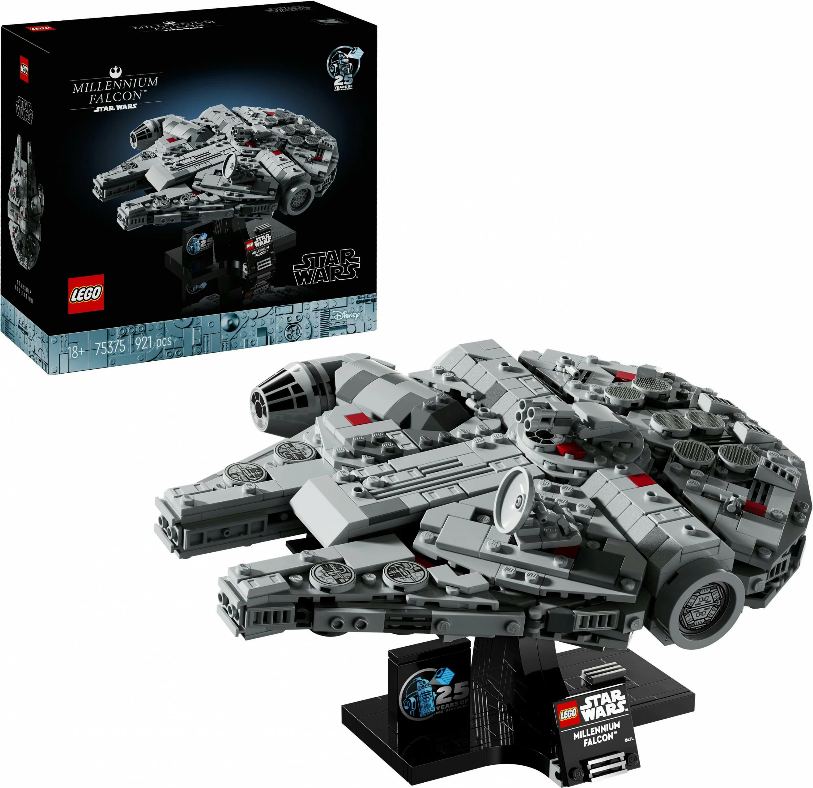 Model zbirateljski Millennium Falcon, LEGO, 18+, 921 kosov, večbarven
