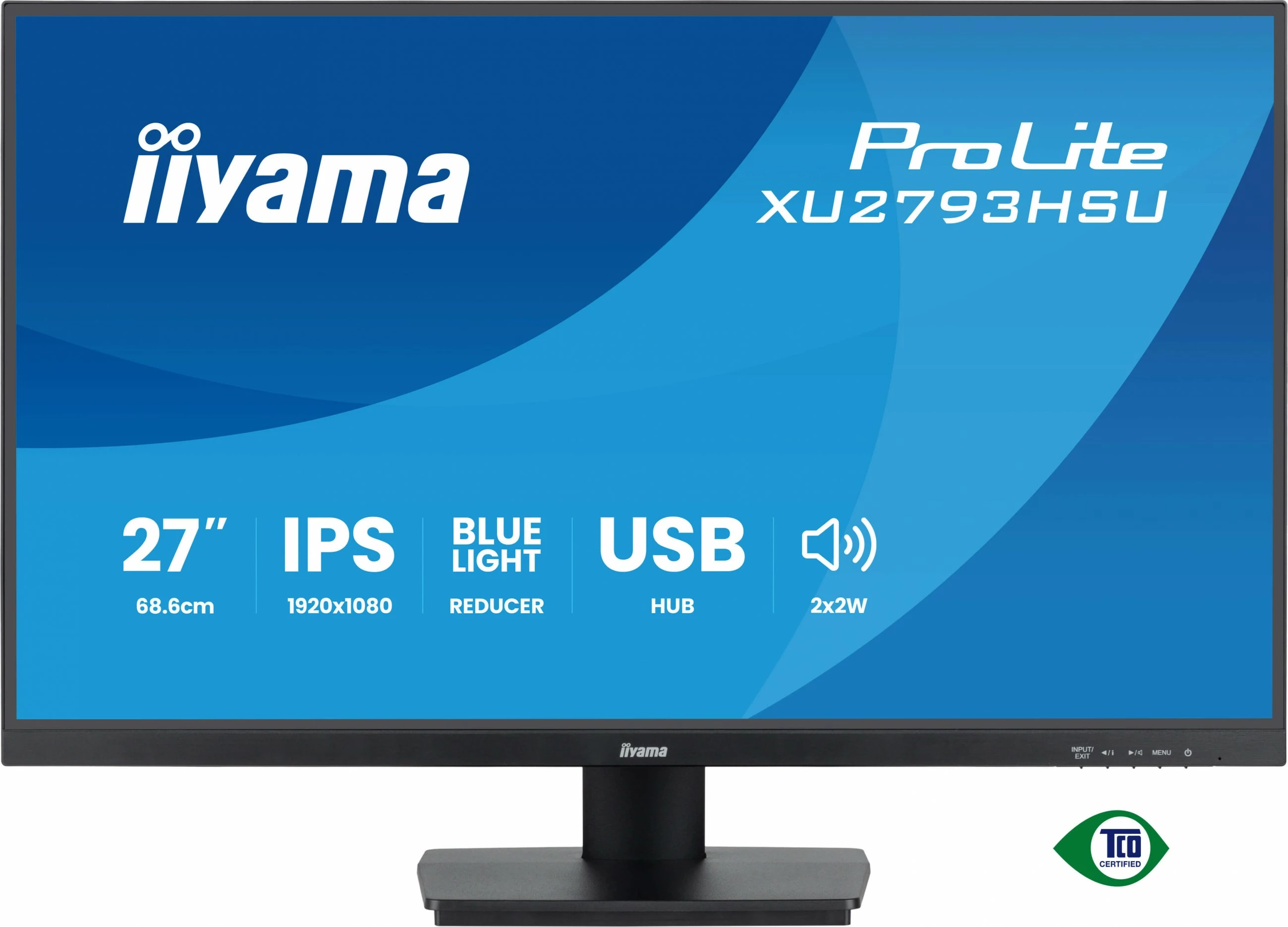 Monitor 27" IPS Full HD, 100Hz, 1ms, iiyama ProLite XU2793HSU-B7, črn