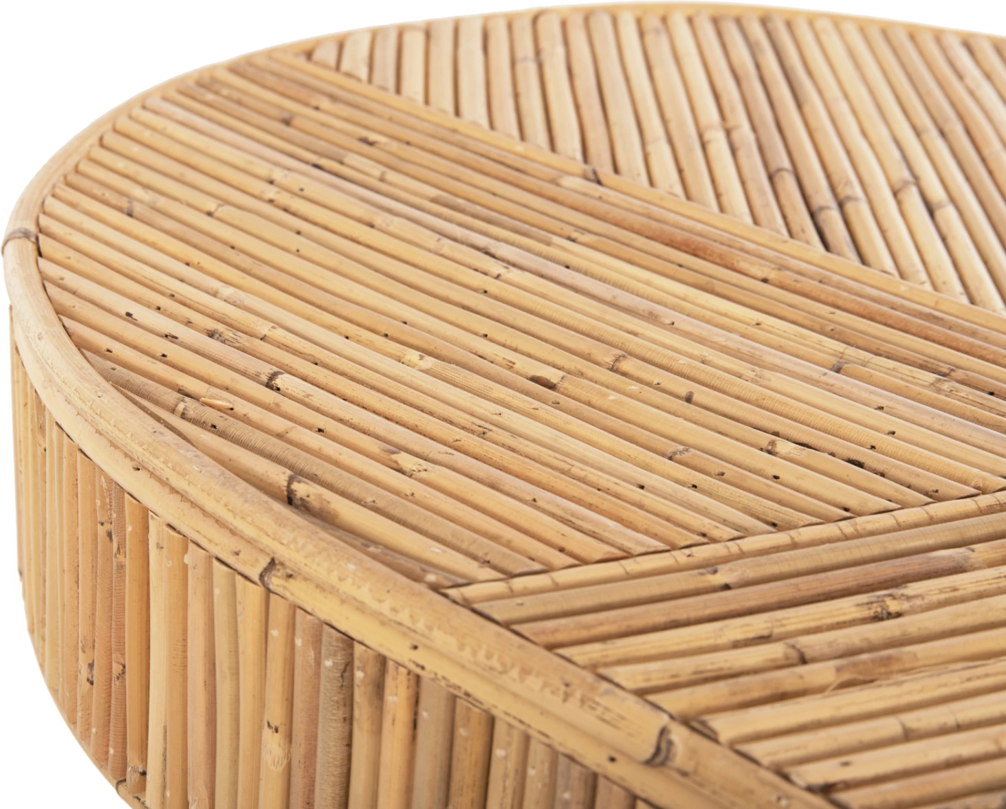 Konzola v ovalni obliki GATSBY FH9871 naravni ratan v naravni barvi 110x45x74,5H cm