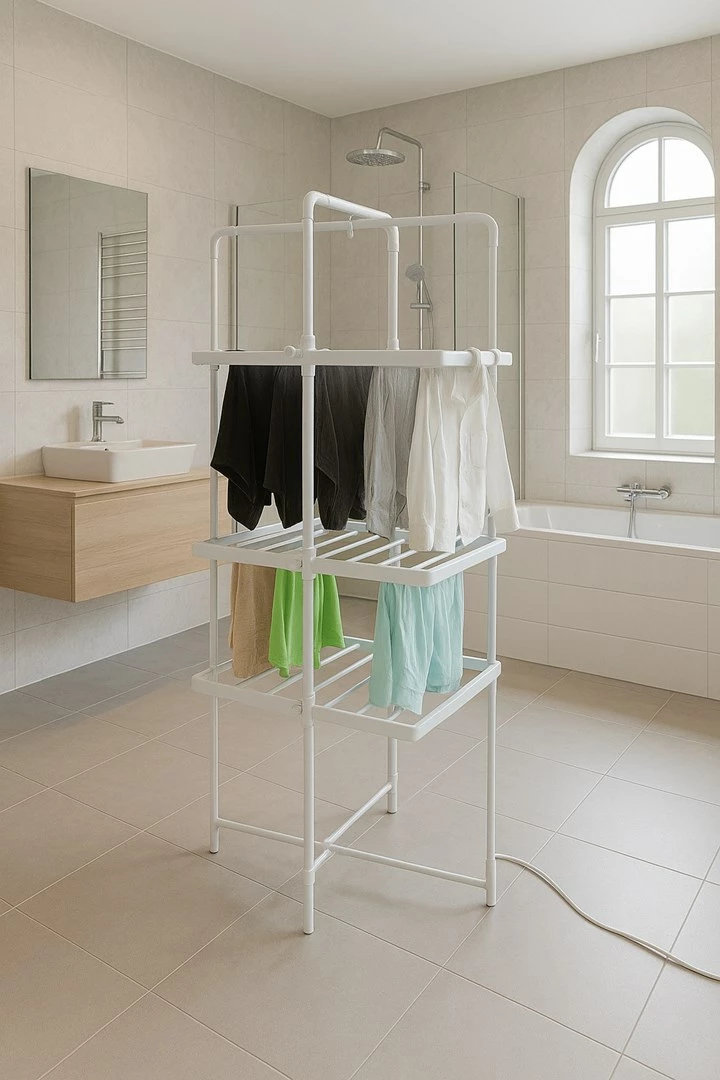 Električna sušilnica perila Adler AD 7829, zložljiva, bela