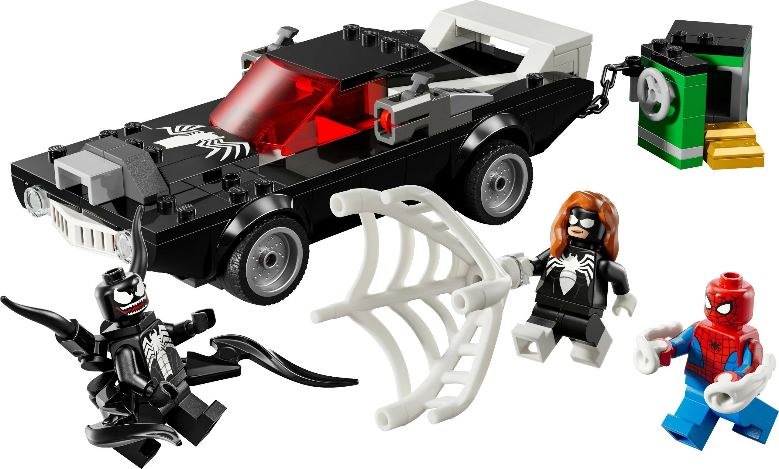 Set za sestavljanje Spider-Man proti Venom Muscle-Car, LEGO Marvel 76309, 254 kosov, večbarven