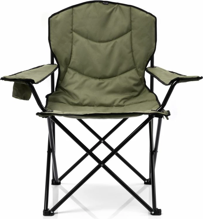 Poglobljena zložljiva turistična stol Meteor Hiker, zelena