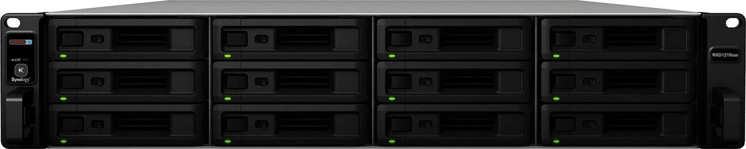 Enota za razširitev Synology RXD1219sas, 0 TB, 18,2 kg, črna, siva