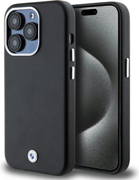Ovitek za telefon z metalnimi detajli, MagSafe, črn — BMW Signature Wrapped za iPhone 14 Pro