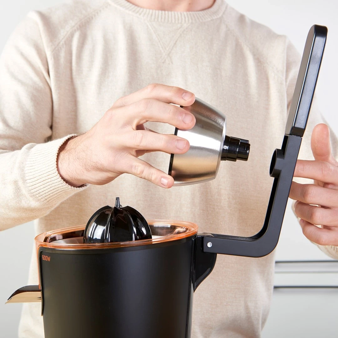 Centrifugalni sokovnik Taurus Easy Press 600, 600 W, črn, rjav