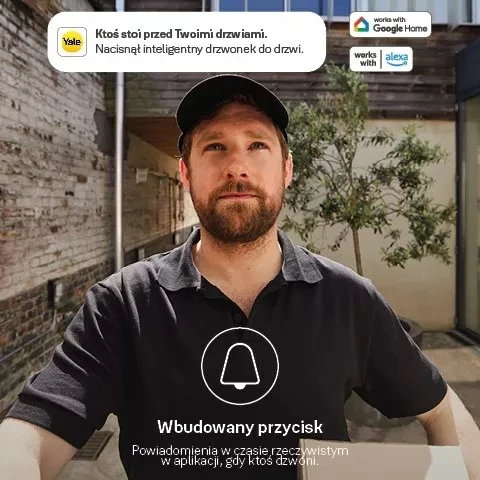 Pametna tipkovnica z bralcem prstnih odtisov Yale 05/303000/BL, črna