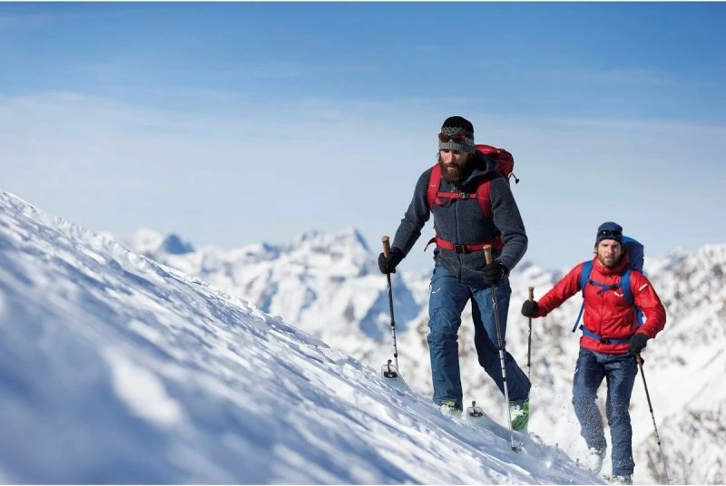 Dolge hlače za moške Salewa, črne