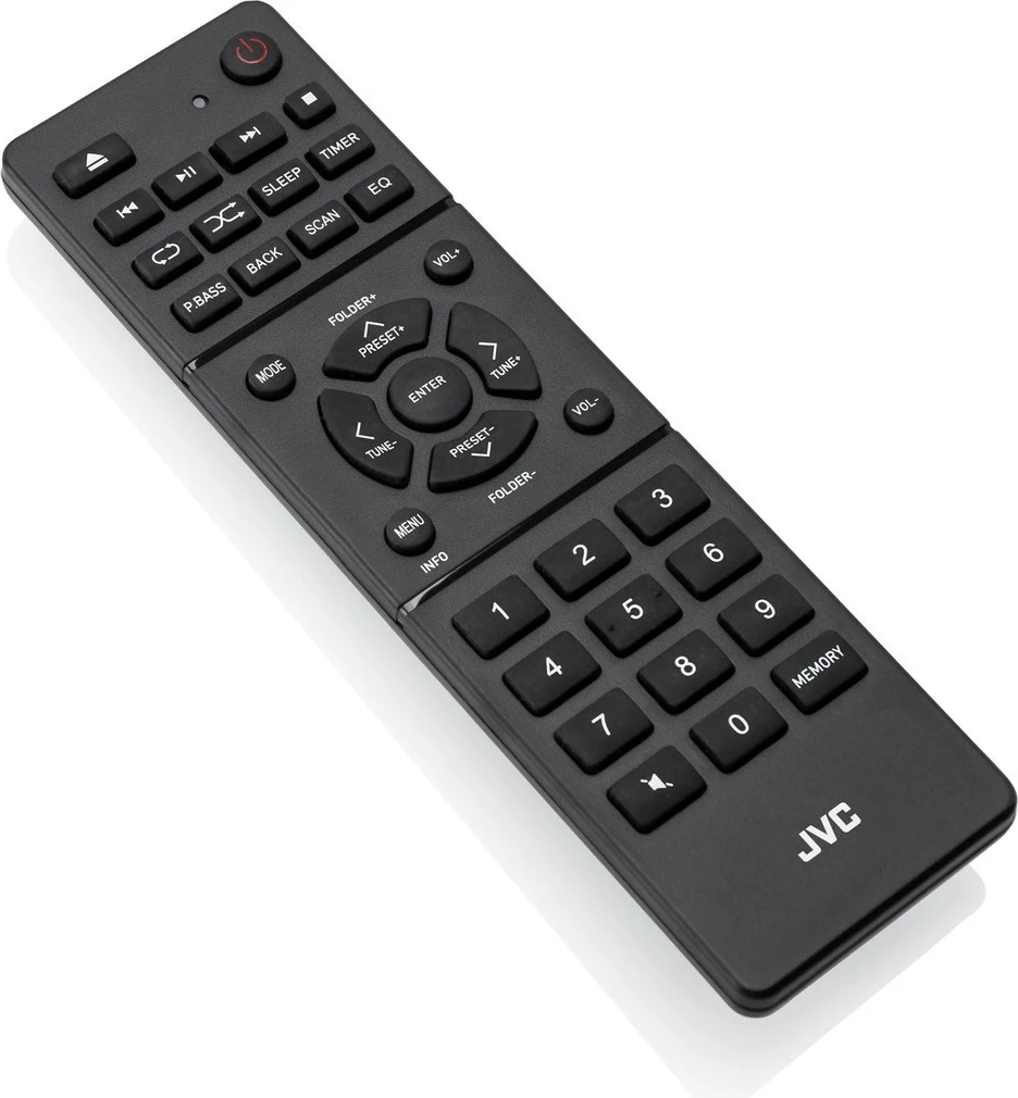 Prenosni radio z Bluetooth JVC RD-E874B, 20 W, MP3, FM, črno/srebrn