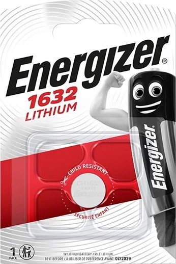 Gumbasta baterija CR1632, Energizer, 3V