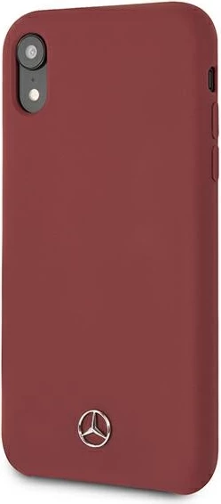 Silikonski ovitek za iPhone XR, Mercedes MEHCI61SILRE, rdeč