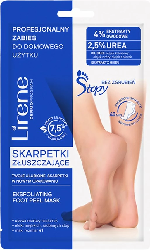 Eksfoliacijske nogavice za ženske, Lirene, 1 kos