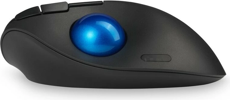 Ergonomski trackball Kensington Pro Fit Ergo TB450, RF Wireless + Bluetooth, 1600 DPI, črn, moder