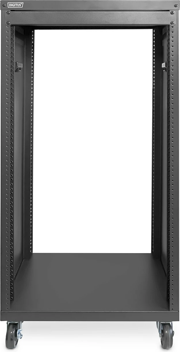 Omara za omrežje 19", 21 HE, z kolesi, črna Digitus