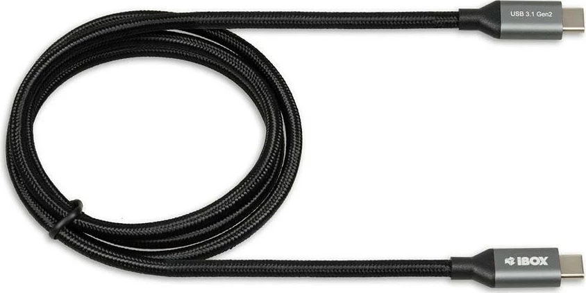 Kabel USB-C iBOX IKUMTC31G2, 1 m, črn