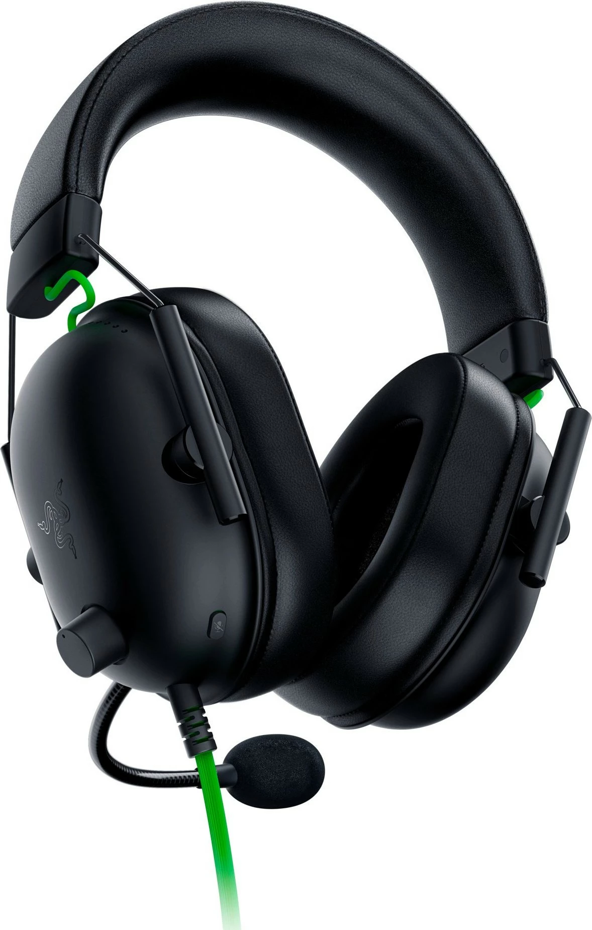 Gaming slušalke Razer Blackshark V2 X, žične, 12 - 28000 Hz, 270 g, črno-zeleno