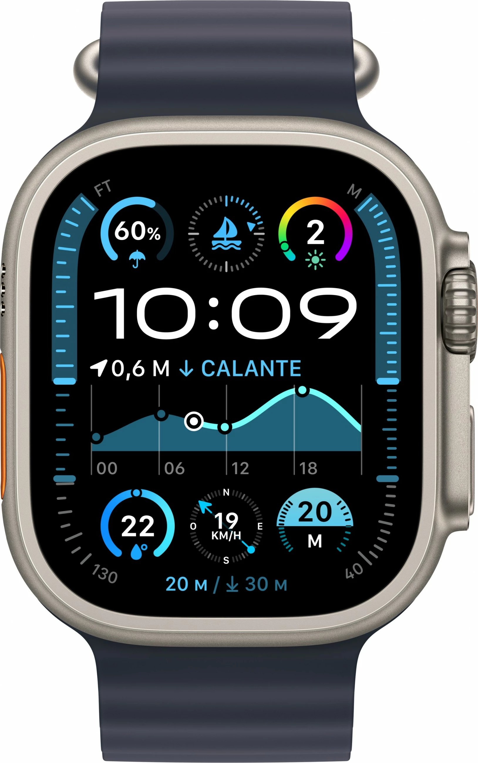 Pametna ura Titanium Apple Watch Ultra 2 GPS + Cellular 49 mm, 64 GB, morsko modra