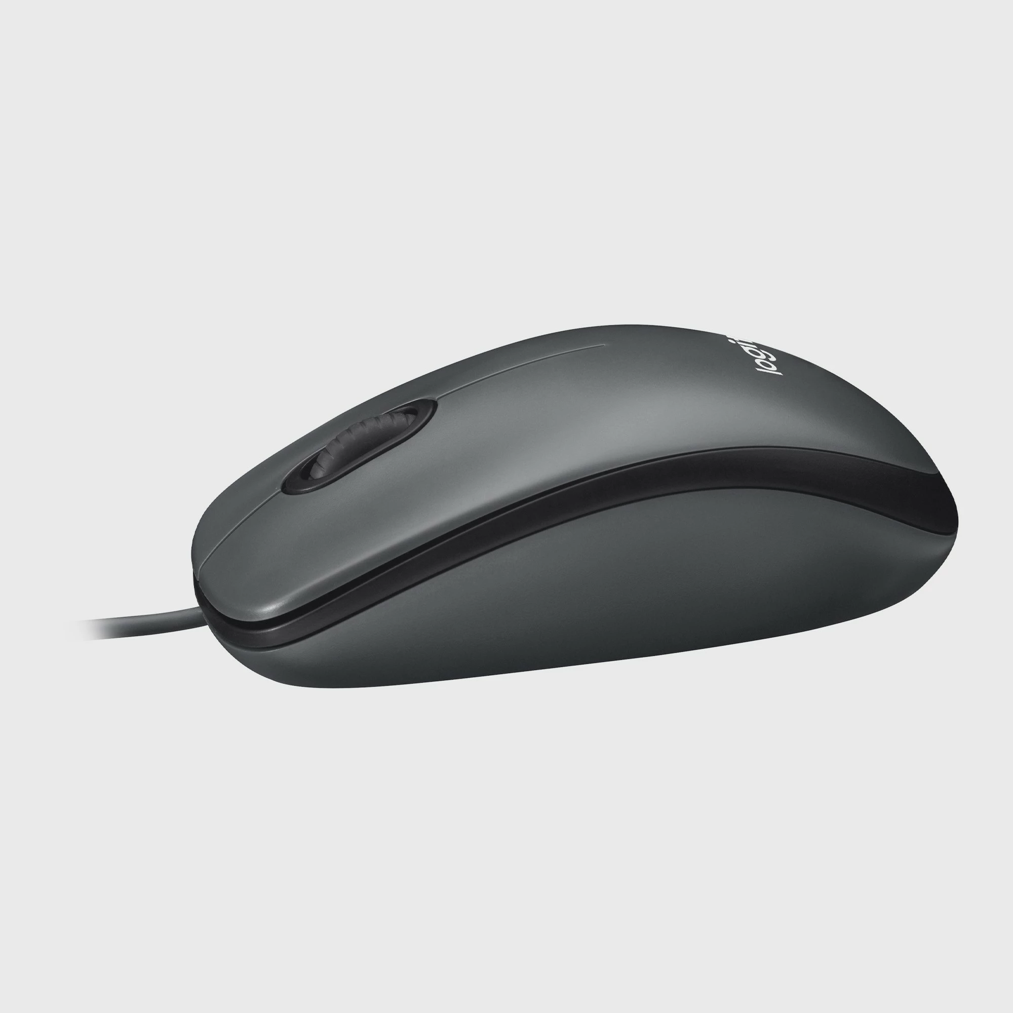 Optični miš, Logitech M100, ambidekstralna, USB Type-A, 1000 DPI, črn