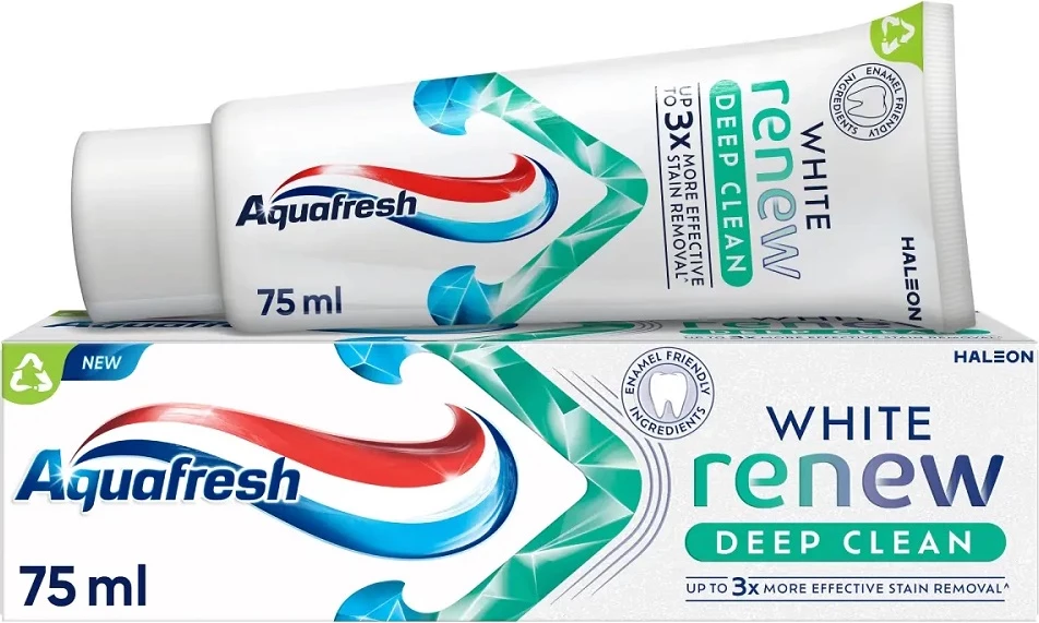 Zobna pasta za beljenje White Renew Deep Clean Aquafresh, 75 ml
