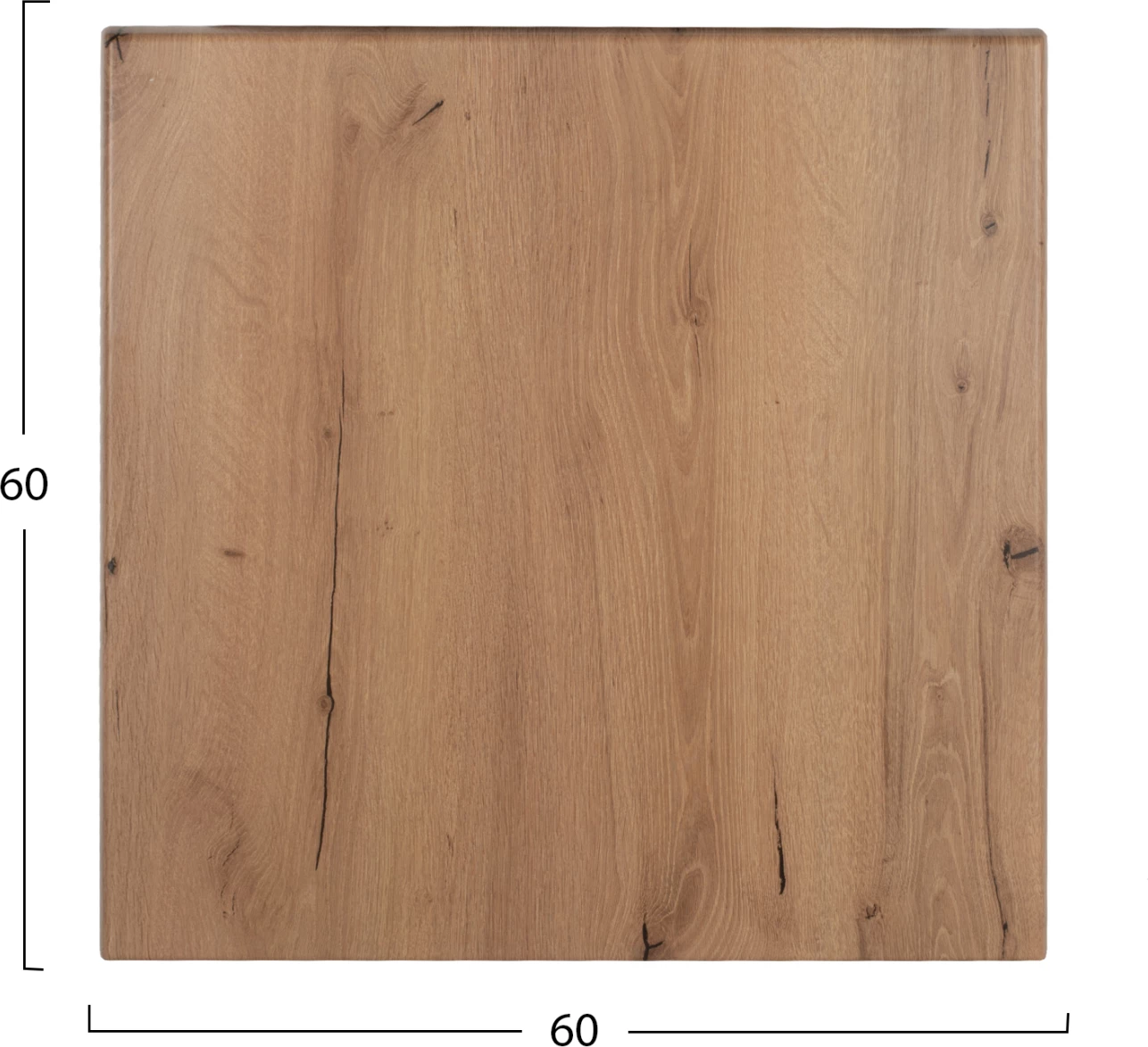 Kvadratna mizna plošča FH5229.14 Werzalit v naravni barvi lesa 60x60 cm