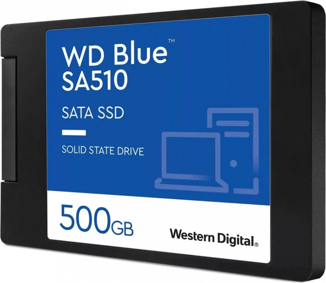 SSD 500 GB, 2,5-palčni, SATA, črn, Western Digital WD Blue SA510