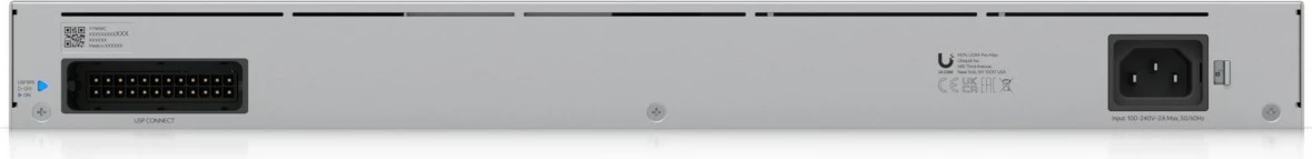 Profesionalni upravljan prehod Ubiquiti UniFi Dream Machine Pro Max, 2.5G Ethernet, za vgradnjo v rack 1U