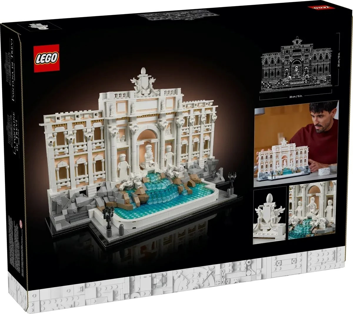 Model Fontane di Trevi Lego Architecture 21062