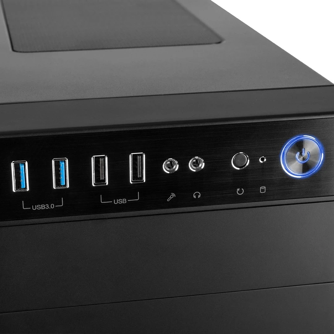 Kasa Modecom Oberon Pro Midi-Tower, črn