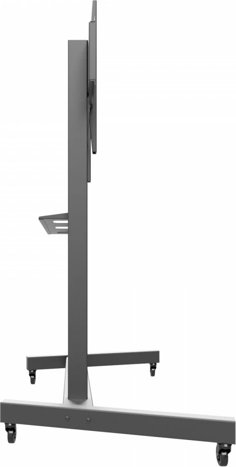 Voziček za TV/monitor Edbak TR19, za zaslone 55–110 palcev, jeklo, črn