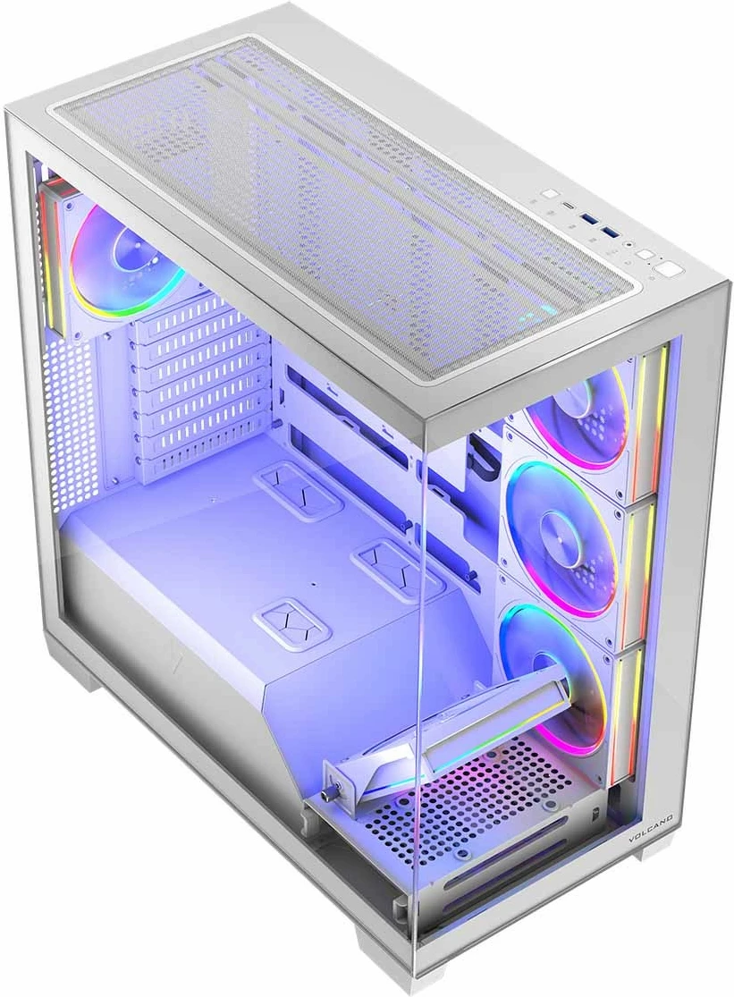 Računalniško ohišje, midi ohišje MODECOM Volcano Stellar 8F ARGB 20, belo