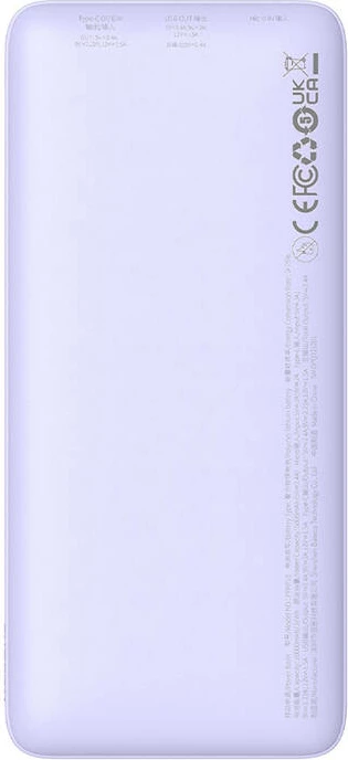 Powerbank Baseus Airpow 10000mAh 20W, vijoličen