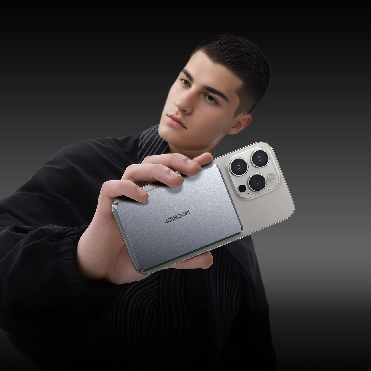 Powerbank 10.000 mAh, ultra tanek, siv Joyroom JR-PBM08 Pro