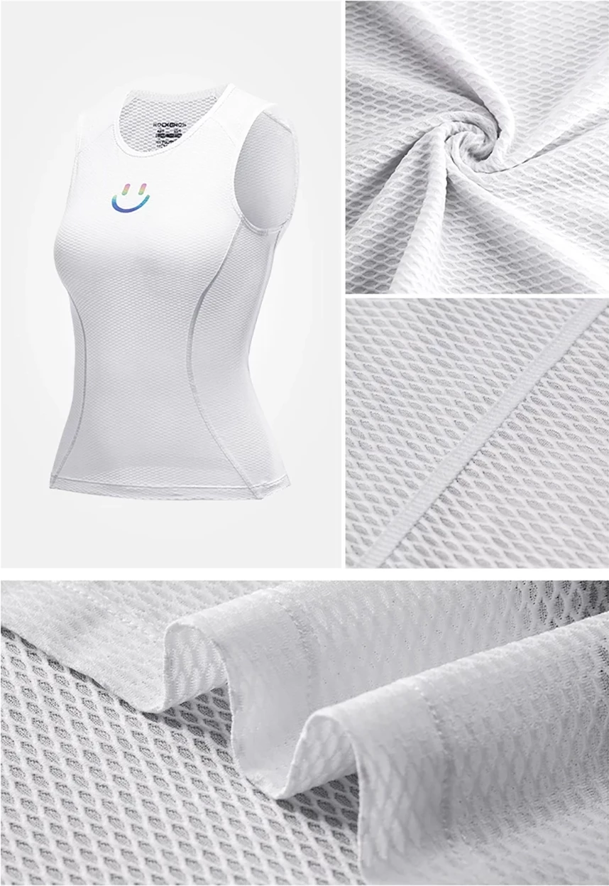 Kolesarski telovnik za ženske Rockbros YDBX001, XL/XXL, bel